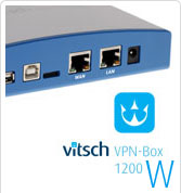 Vitsch VPNBox 1200W. Met een wireless access point maakt u simpel verbinding om uw PLC, besturing, netwerk of apparaat op afstand te kunnen servicen / aanpassen.
